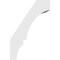 Ekena Millwork 4-in. W x 8-in. D x 12-in. H Balboa Architectural Grade PVC Knee Brace BRCP04X08X12BOA - alternate 2